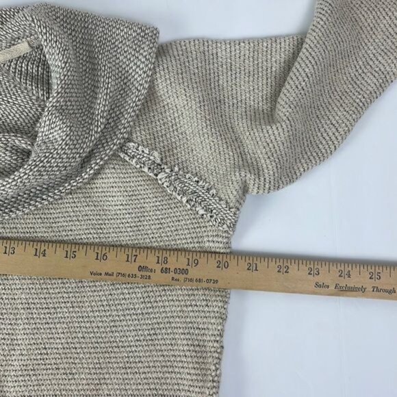 Lucky Brand Beige Tan Cowl Neck Sweater Women's Medium soft variegated - Picture 6 of 13